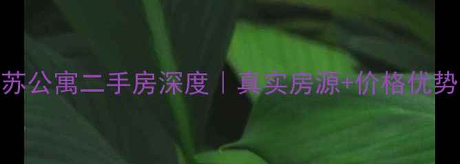 图片 ✨无锡金苏公寓二手房深度｜真实房源+价格优势全公开🏠