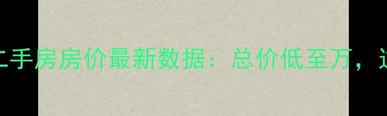 图片 上海30平米小公寓二手房房价最新数据：总价低至万，这些区域最值得投资