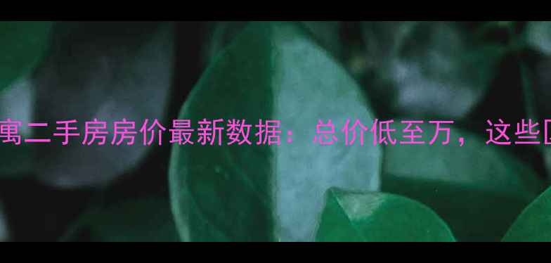 图片 上海30平米小公寓二手房房价最新数据：总价低至万，这些区域最值得投资2