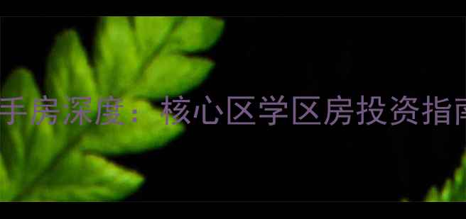 图片 成都玉林品上二手房深度：核心区学区房投资指南与选购全攻略1