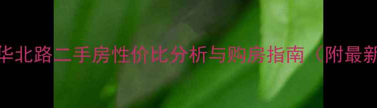 图片 成都科华北路二手房性价比分析与购房指南（附最新数据）