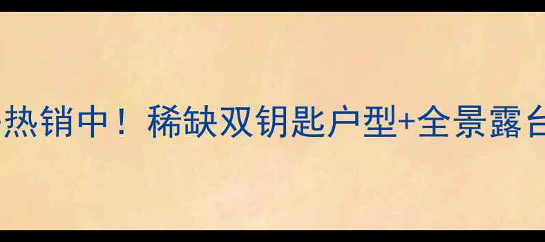 图片 新天美地露台二手房热销中！稀缺双钥匙户型+全景露台，投资自住两相宜1