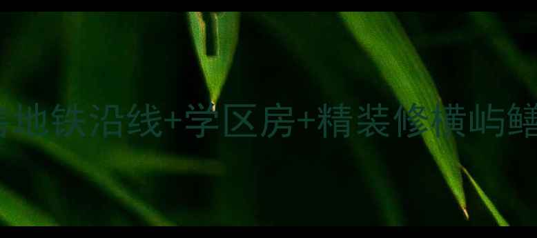 图片 横屿鳝溪佳园二手房出售地铁沿线+学区房+精装修横屿鳝溪佳园房价走势及户型1