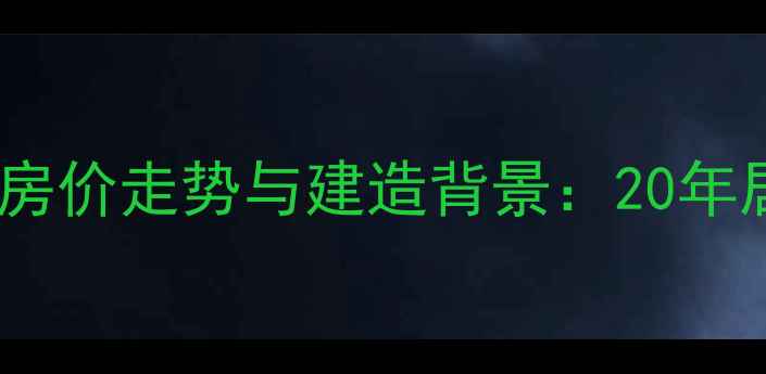 图片 济南王官庄小区房价走势与建造背景：20年居住价值全调查1