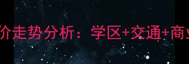 图片 潍坊怡和星国际二手房房价走势分析：学区+交通+商业配套全（附最新数据）2