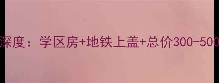 图片 玉田路407弄二手房深度：学区房+地铁上盖+总价300-500万优质房源全攻略2