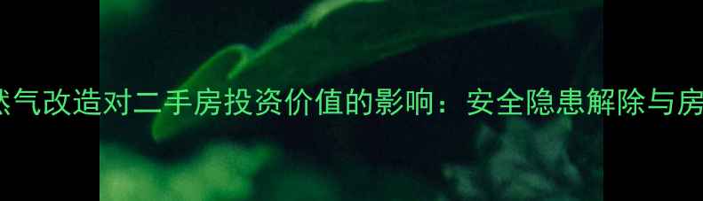 图片 老旧小区天然气改造对二手房投资价值的影响：安全隐患解除与房价提升指南1