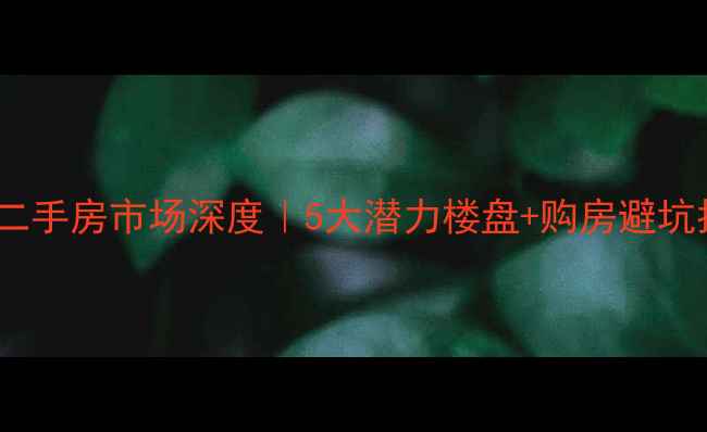 图片 🏠新沂二手房市场深度｜5大潜力楼盘+购房避坑指南📈1