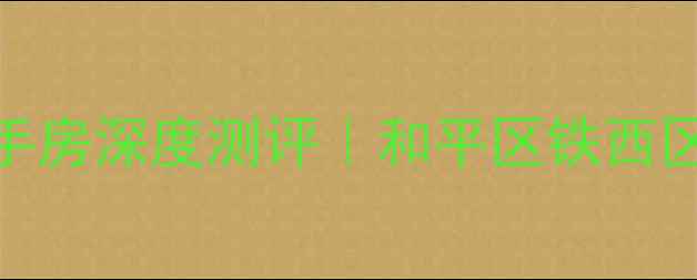 图片 ✨沈阳哥本哈根二手房深度测评｜和平区铁西区性价比天花板🏘️