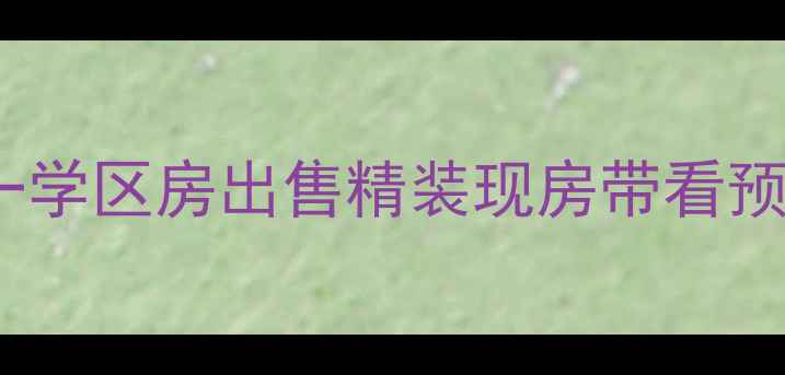 图片 上海鑫琦花园满五唯一学区房出售精装现房带看预约二手房交易流程全2