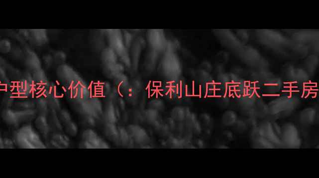 图片 保利山庄底跃户型核心价值（：保利山庄底跃二手房、稀缺户型）2