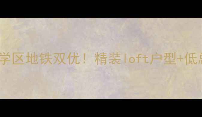 图片 北京典雅中央广场二手房学区地铁双优！精装loft户型+低总价，手把手教你抄底！1