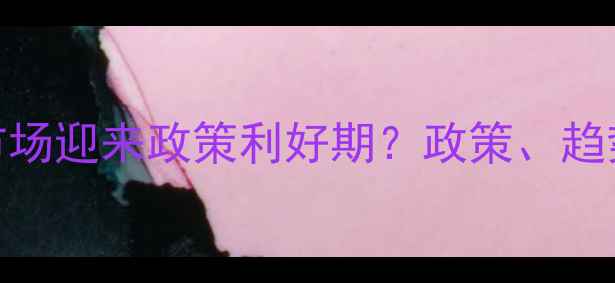 图片 小县城二手房市场迎来政策利好期？政策、趋势与购房指南全