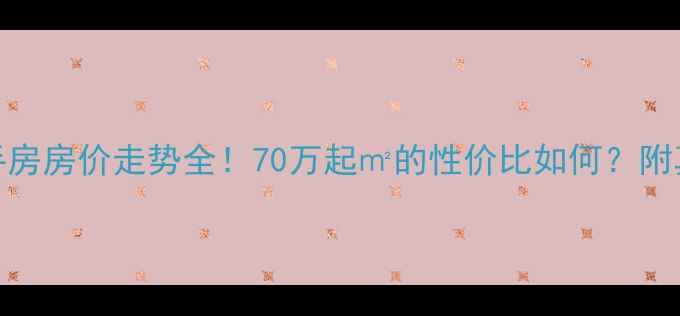 图片 新泰绿城二手房房价走势全！70万起㎡的性价比如何？附真实房源对比