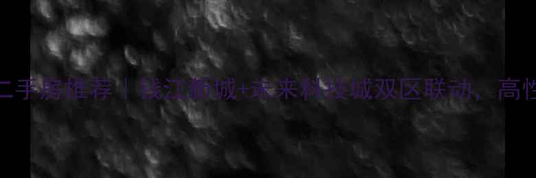 图片 杭州钱塘江附近二手房推荐｜钱江新城+未来科技城双区联动，高性价比学区房清单