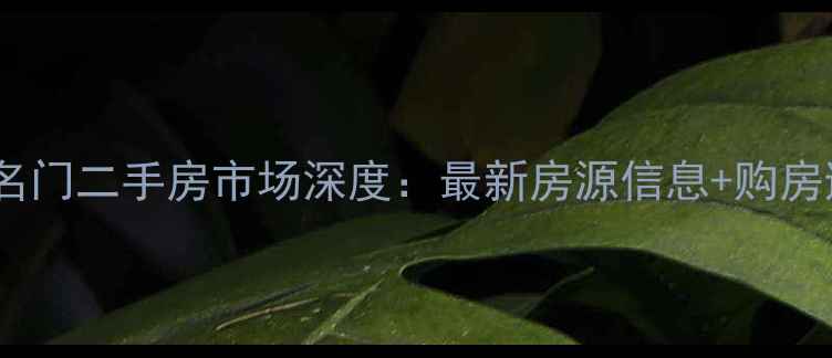 图片 桂平世纪名门二手房市场深度：最新房源信息+购房避坑指南2