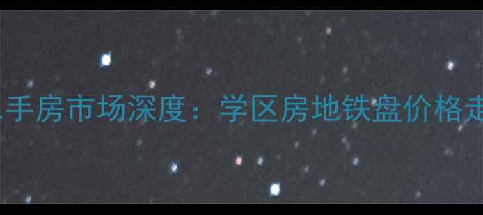 图片 武汉市汉阳区二手房市场深度：学区房地铁盘价格走势及购房指南1