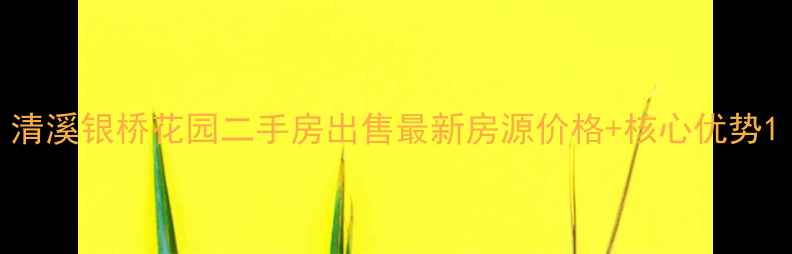图片 清溪银桥花园二手房出售最新房源价格+核心优势1