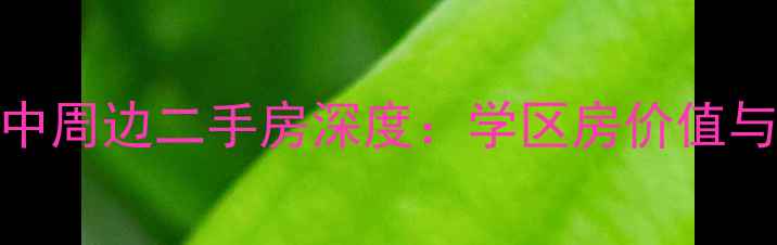 图片 石家庄43中周边二手房深度：学区房价值与投资指南