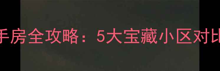 图片 雷州华丰小区周边二手房全攻略：5大宝藏小区对比+交通学区房价深度2