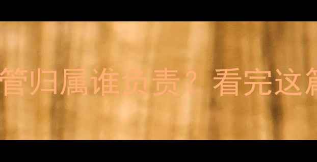 图片 🏠二手房交易必看自来水管归属谁负责？看完这篇装修避坑指南再下单！1