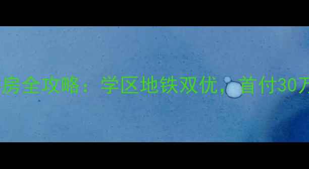 图片 🏠南京卫岗复式二手房全攻略：学区地铁双优，首付30万起买新中式美宅🚇2