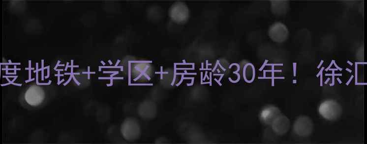 图片 🏠南大路190弄二手房深度地铁+学区+房龄30年！徐汇老牌品质小区真实测评1