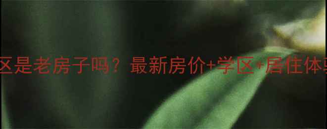 图片 🏠建东苑小区是老房子吗？最新房价+学区+居住体验全公开！1