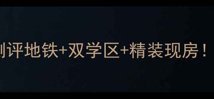 图片 🏠风景club二手房深度测评地铁+双学区+精装现房！手把手教你抄底江景房1